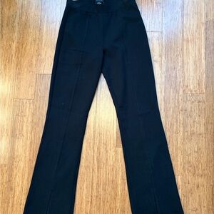 Sanctuary Black Boot Cut Pants with front slit at ankles